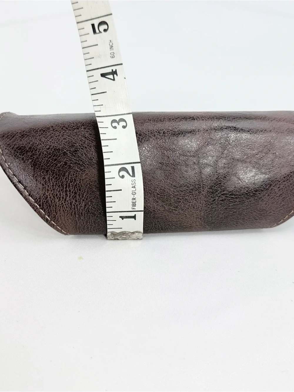Fossil Dark Brown Soft Leather Glasses Sunglasses Case - Picture 10 of 10